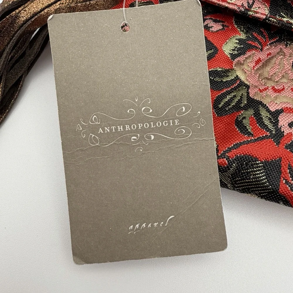 Anthropologie Mlyn‎ Floral Jacquard Fold-Over Clutch NWT